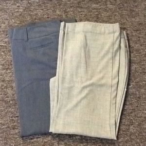Bundle gray and tan dress slacks